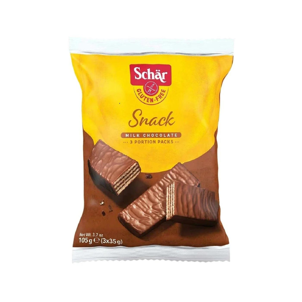 Schar Snack Chocolate Hazelnut Wafers 3x35g