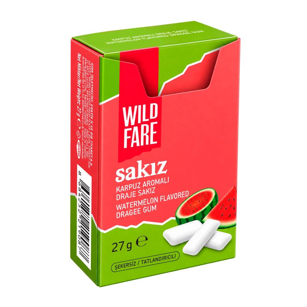 Wildfare Watermelon Flavored Dragee Gum Refreshing Chew 27g