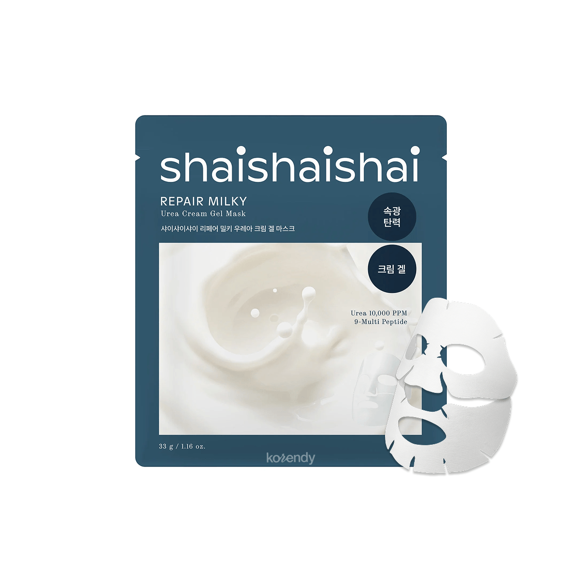 Shaishaishai Repair Milky Urea Cream Gel Mask Hydrating Sheet 33g