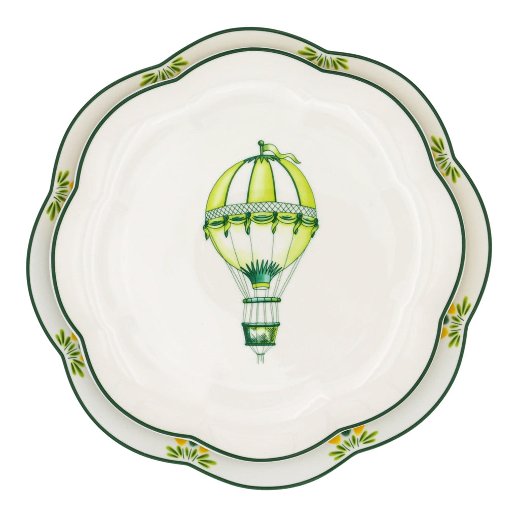 Valensole Lavender Scalloped Ceramic Starter Plates – Set of 4 (+1 Bonus Plate)
