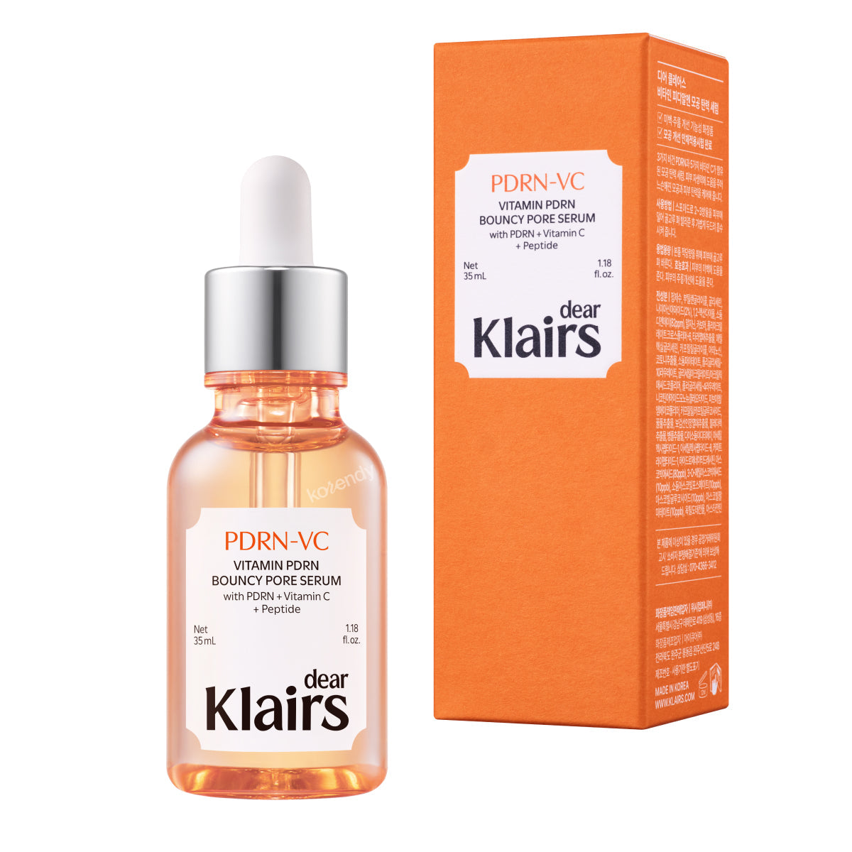 Klairs Vitamin PDRN Bouncy Pore Serum Firming & Brightening 35ml