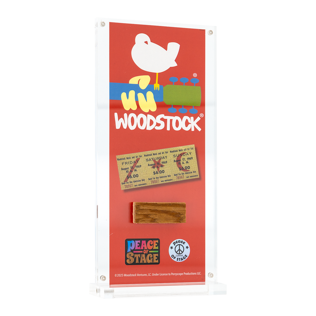 Woodstock Logo Peace of Stage - Acrylic Frame