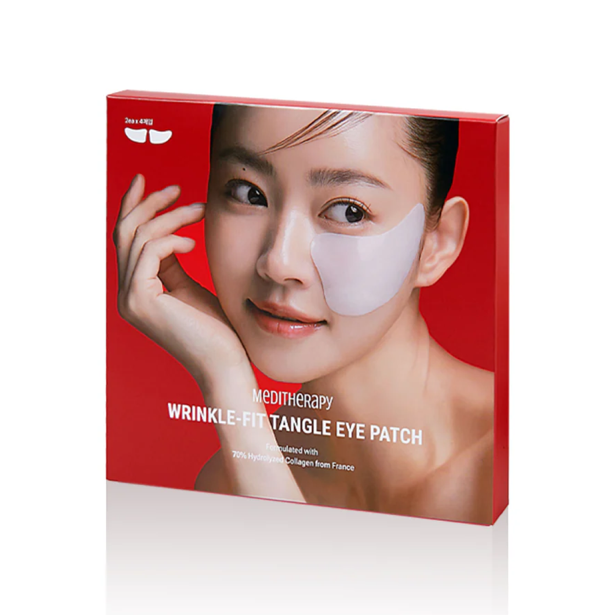 Meditherapy Wrinkle-Fit Tangle Eye Patch Collagen Mask 4 Pairs