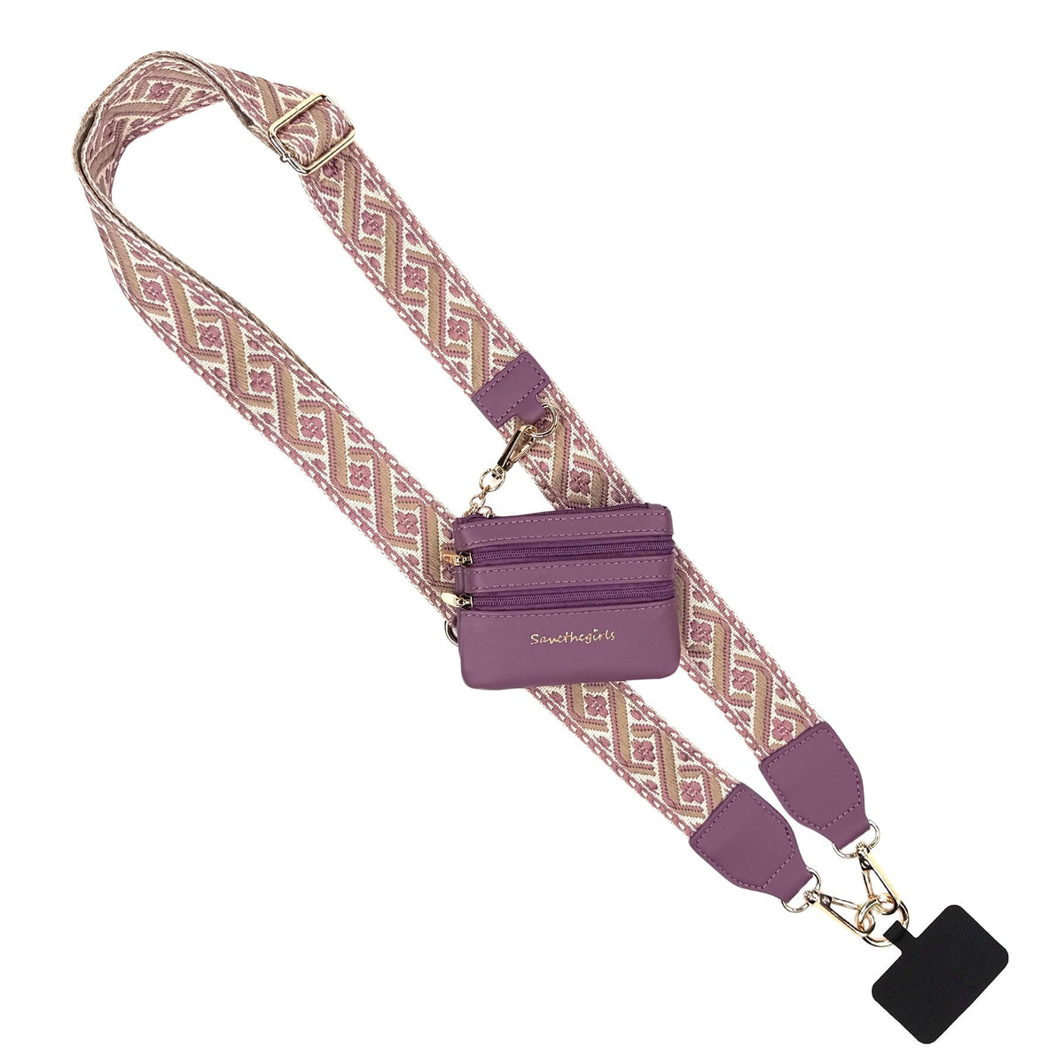 Clip & Go Strap w/Zippered Pouch XOXO