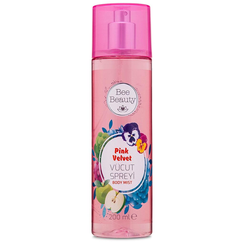Bee Beauty Pink Velvet Body Spray Sweet Floral Scent 200 ml