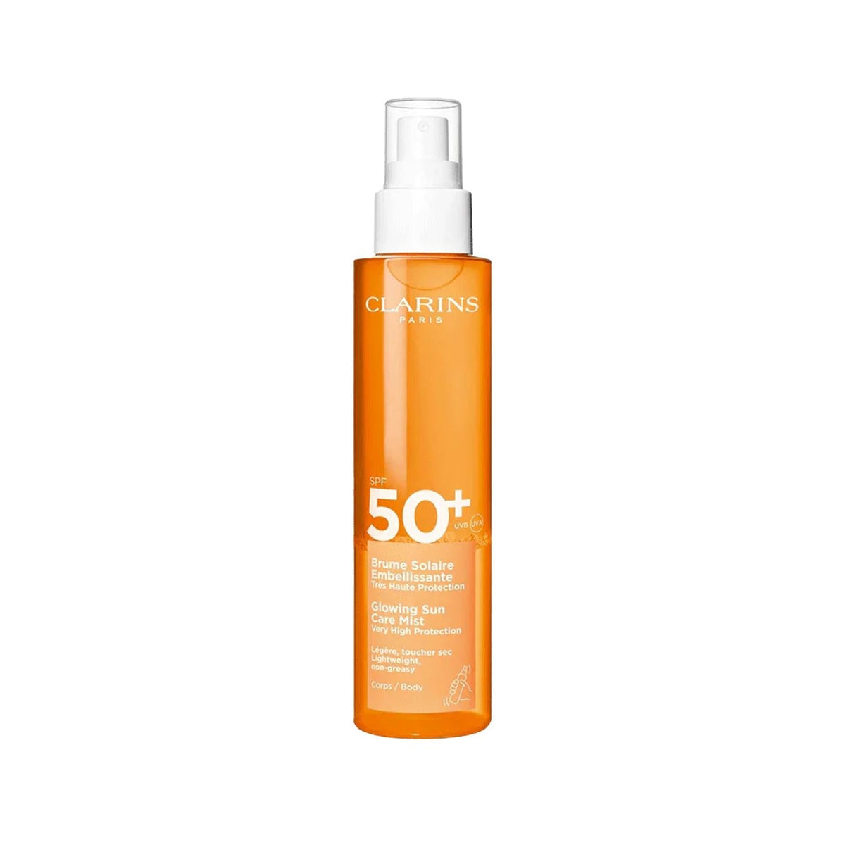 Clarins Glowing Sun Care Mist SPF 50+ Body Spray 150 ml