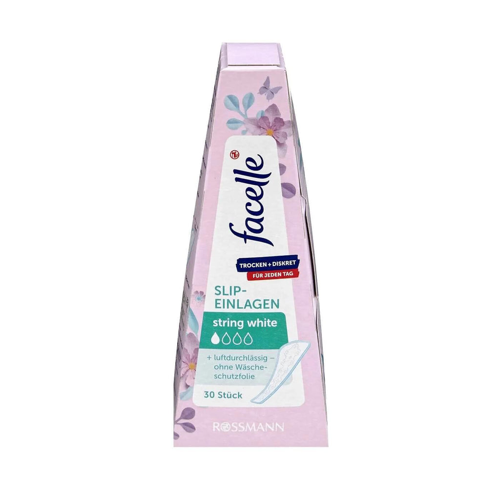Facelle Daily String Panty Liners White 30 Count