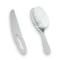 Bebeneo Baby Brush and Comb Set for Gentle Hair Care White