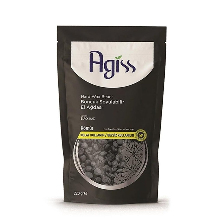 Agiss Carbon Peel-Off Bead Wax for Smooth Skin 220g