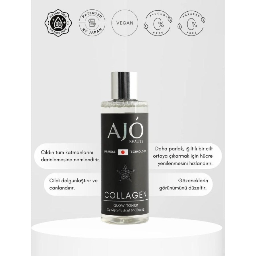 Ajo Beauty Collagen Brightening Toner for Radiant Skin 200ml
