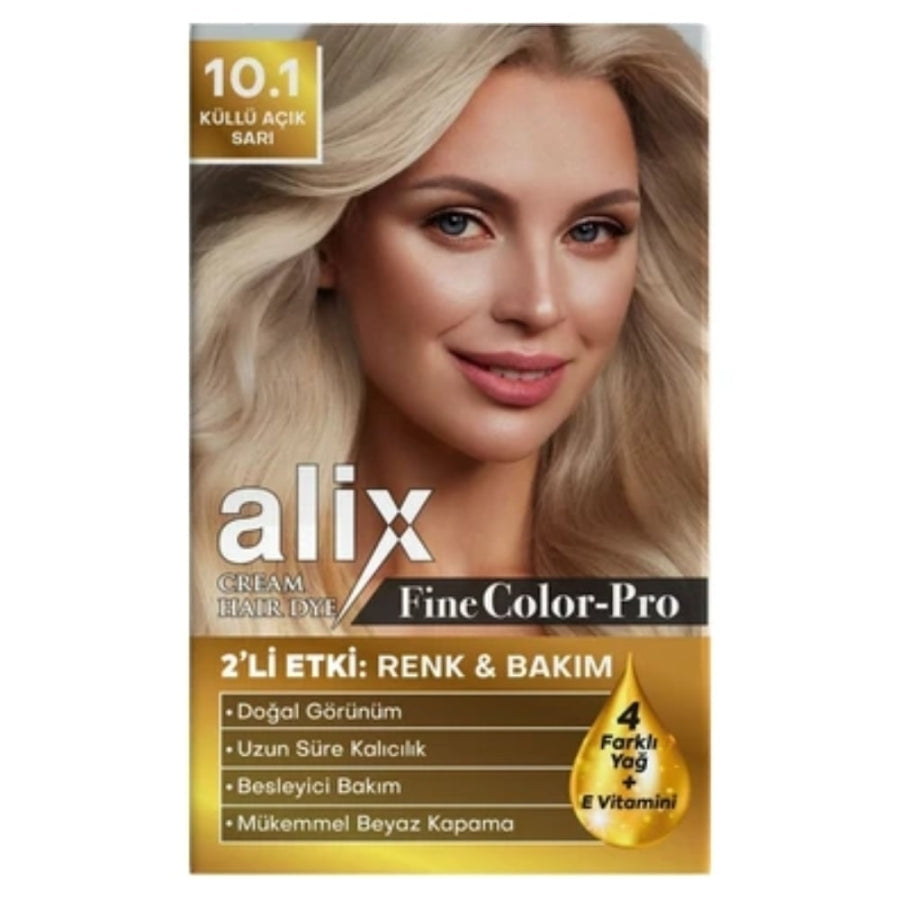 Alix 10.1 Ash Light Blonde Permanent Hair Color Kit 50ml
