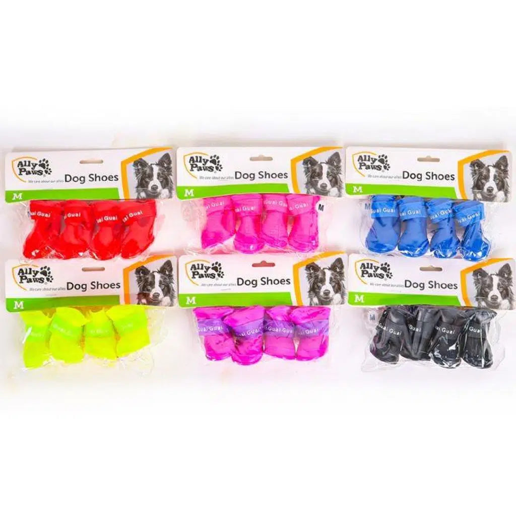 Ally Paws Dog Shoes Protective Outdoor Footwear Size L 4-Pack
