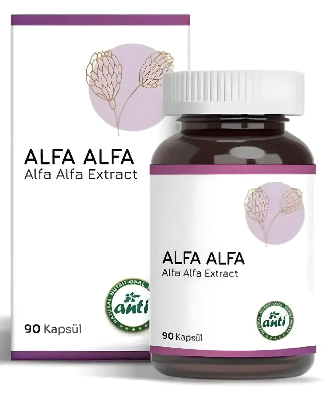 Anti Alfa Alfa Extract Dietary Supplement 90 Capsules
