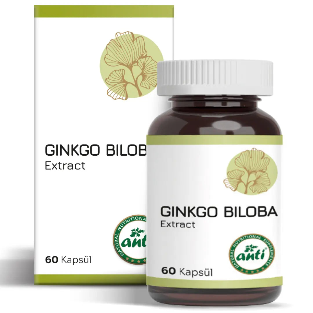 Anti Ginkgo Biloba Extract Herbal Supplement 60 Capsules