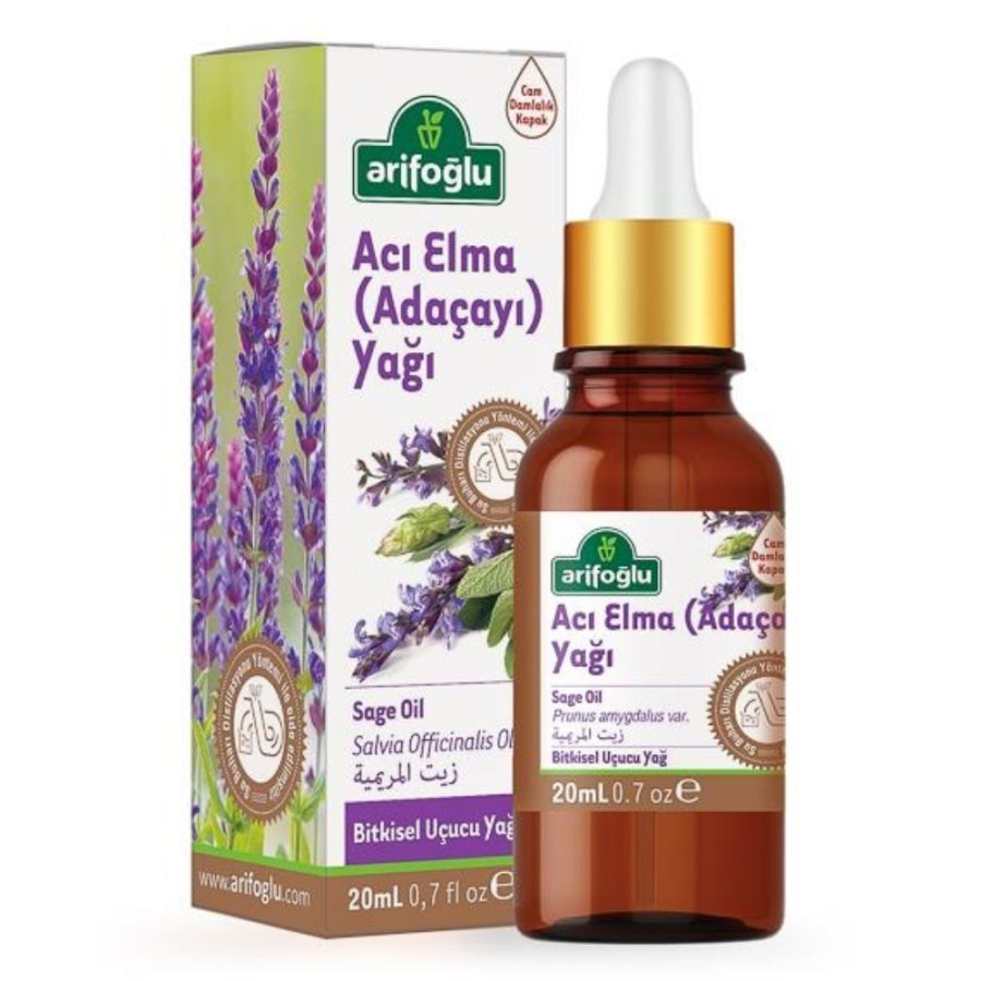 Arifoglu Sage Oil Pure Essential Oil for Skin and Hair 20ml