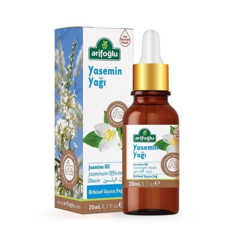 Arifoglu 100% Pure Natural Jasmine Flower Oil for Skin & Hair 20ml