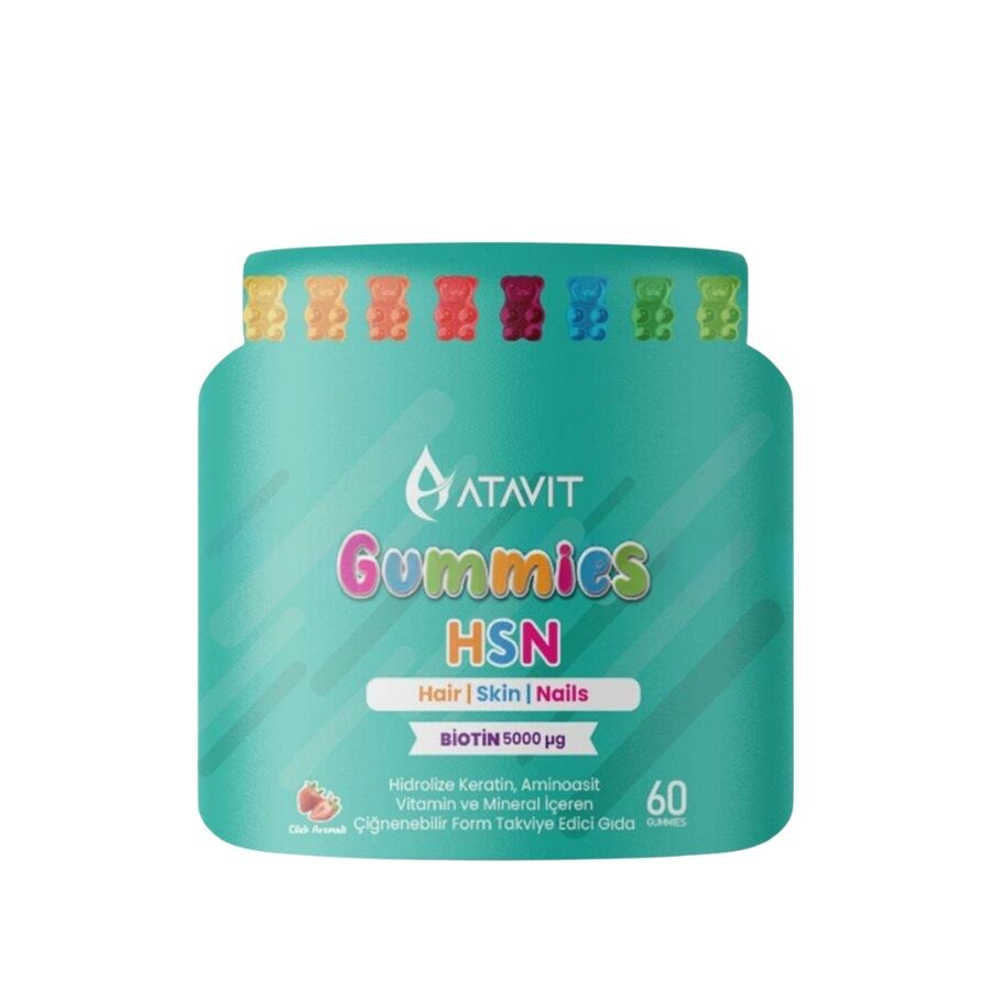 Atavit HSN Hair Skin & Nails Support Gummies 60 Count