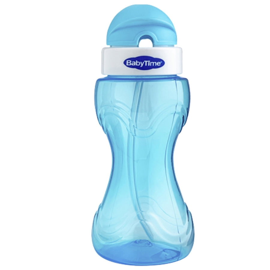 Baby Time Straw Sippy Cup for Easy Hydration Blue 250ml