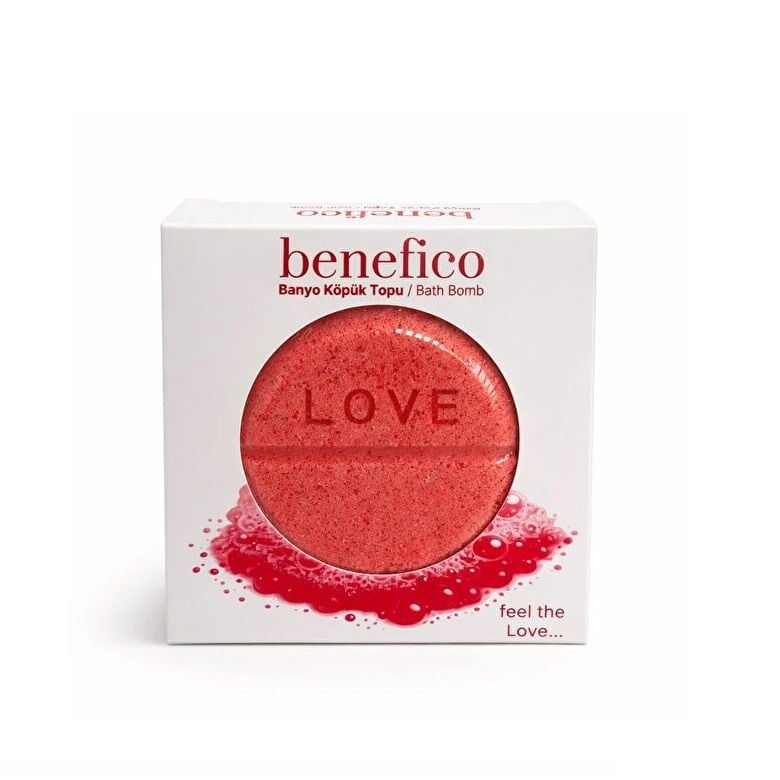 Benefico Love Bath Bomb Relaxing Foam & Fresh Scent 140g