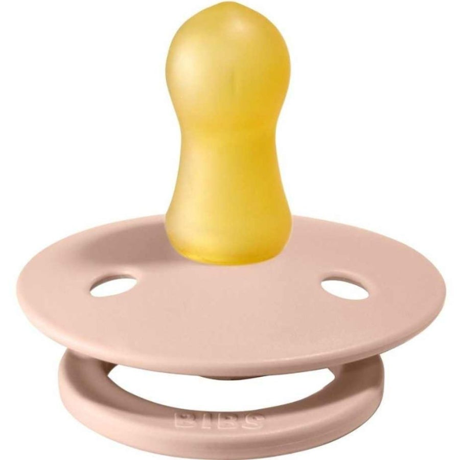 Bibs Colour Natural Rubber Pacifier for 0-6 Months Blush 1 Pack