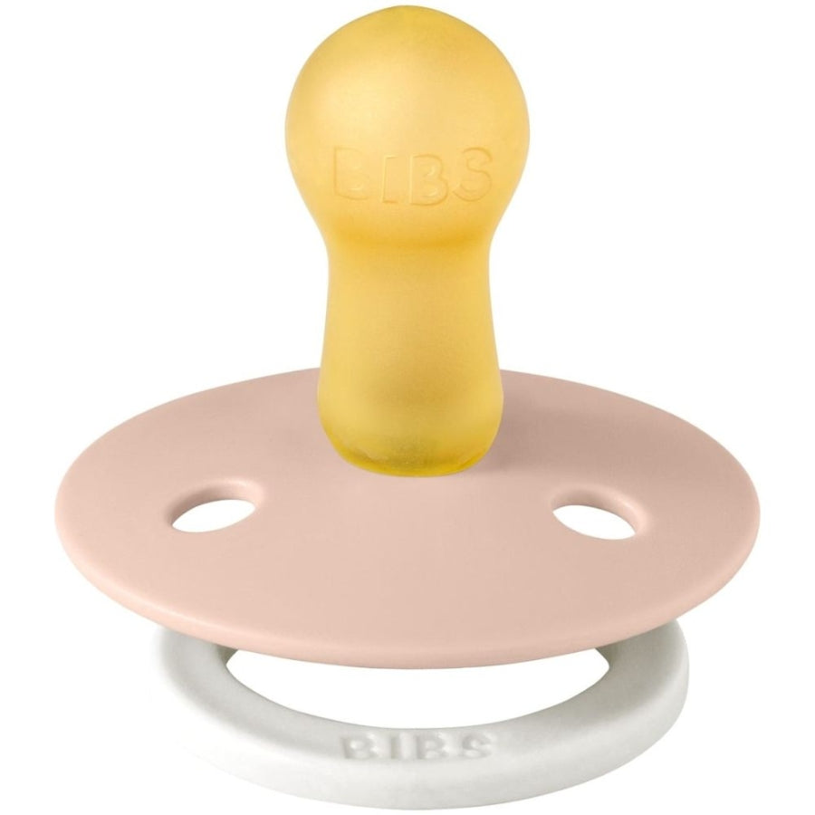 Bibs Colour Glow Natural Rubber Pacifier 6-18 Months Blush 1 Pack