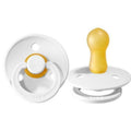 Bibs Colour Rubber Pacifier White for 0-6 Months 1 Pack