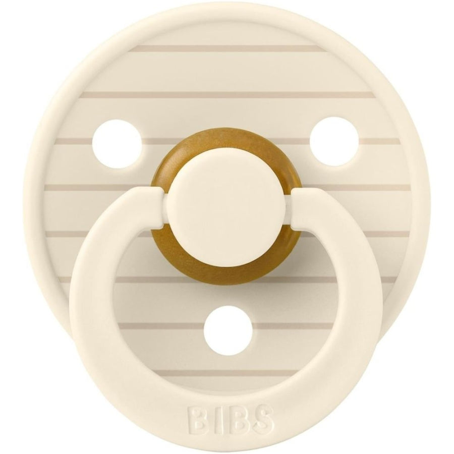 Bibs Colour Studio Rubber Pacifier Ivory Vanilla 0-6 Months