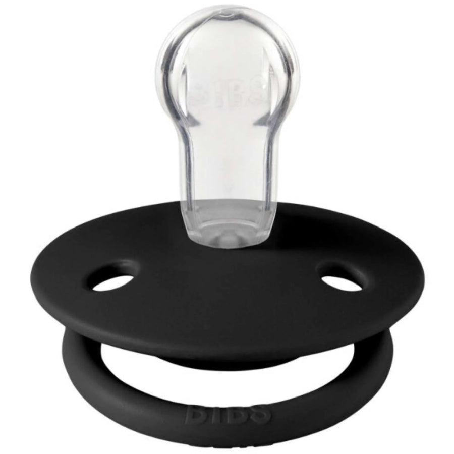 Bibs De Lux Silicone Pacifier for 0-36 Months Black 1pc