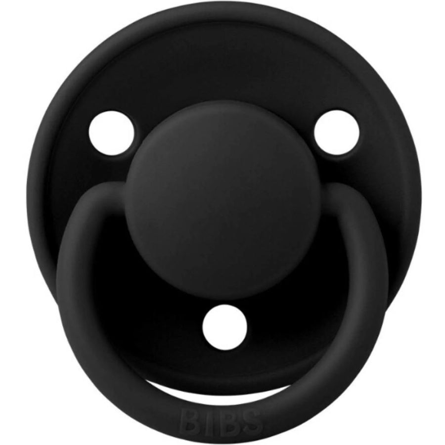 Bibs De Lux Silicone Pacifier for 0-36 Months Black 1pc