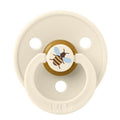 Bibs Studio Colour Bumblebee Rubber Pacifier Ivory Size 1 0-6m
