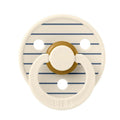 Bibs Studio Colour Pin Rubber Pacifier Ivory Steel 0-6m
