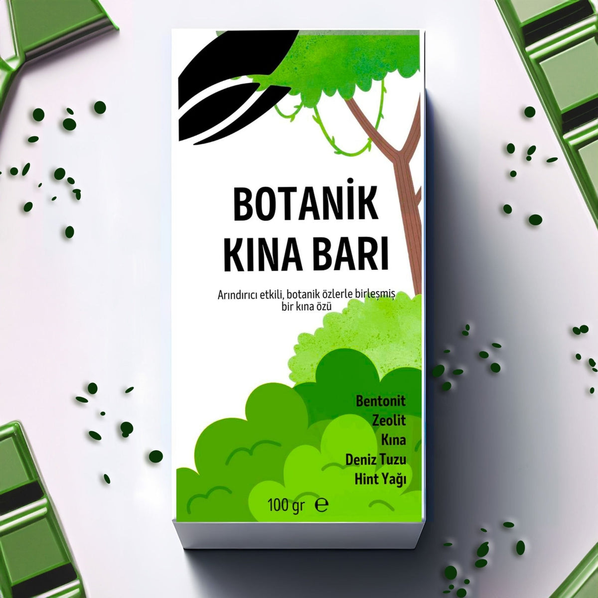 Gayettabi Detox Botanical Henna Bar for Hands and Feet 100g