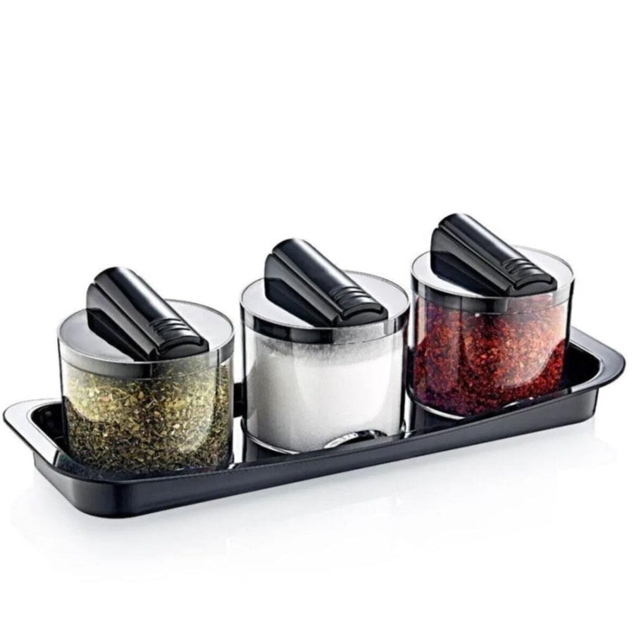 Box Up Favori 3-Piece Spice Jar Set for Kitchen Organization