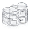 Box Up Heart Lid Jewelry Box Clear Organizer 10.5x15.5x10cm