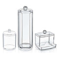 Box Up 3-Piece Makeup Organizer Set for Vanity Storage