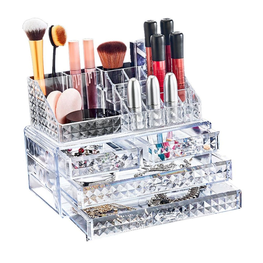 Box Up Diamond Classic 4-Drawer Organizer Set for Makeup