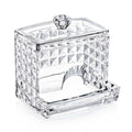 Box Up Diamond Cotton Swab Organizer for Vanity Storage