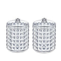 Box Up Diamond Cylinder Cotton Pad Organizer 2-Pack