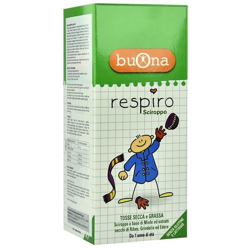 Buona Respiro Honey & Blackcurrant Liquid Supplement 140 ml