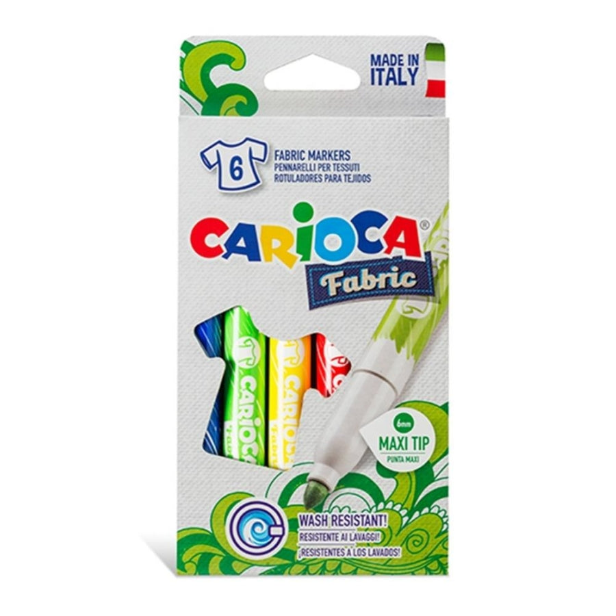 Carioca Cromatex Fabric Markers for Textile Design 6 Count