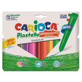 Carioca Jumbo Triangle Washable Mess-Free Pastel Crayons 12 Count