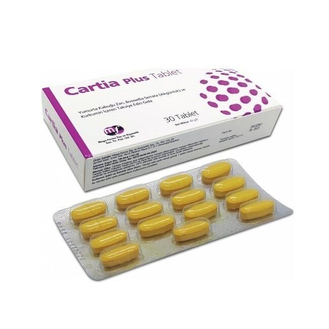Mega Farma Cartia Plus Joint Support Supplement 30 Tablets