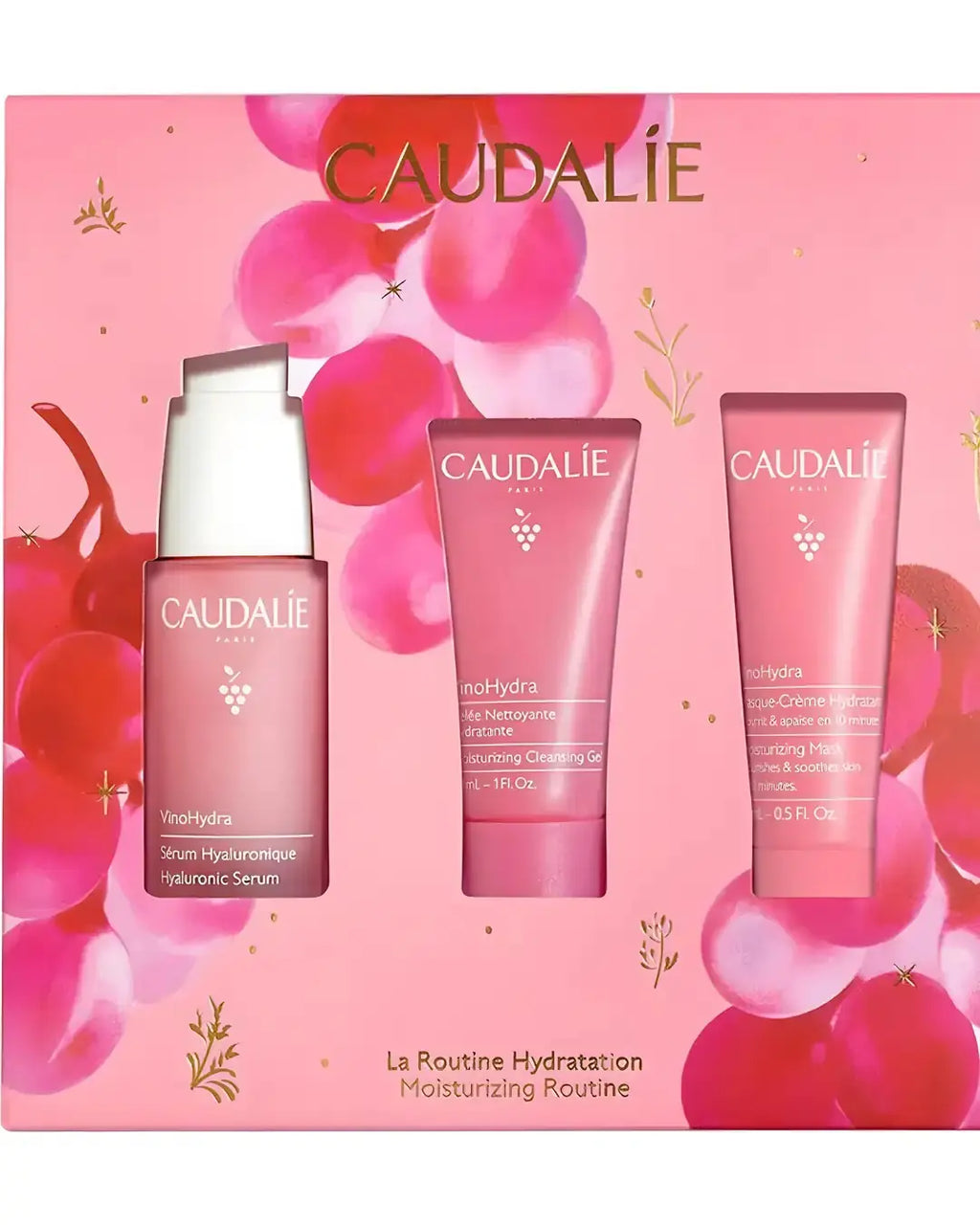 Caudalie VinoHydra Hydrating Skincare Routine Set 3-Piece