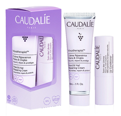 Caudalie Vinotherapist Hand and Lip Care Duo Set