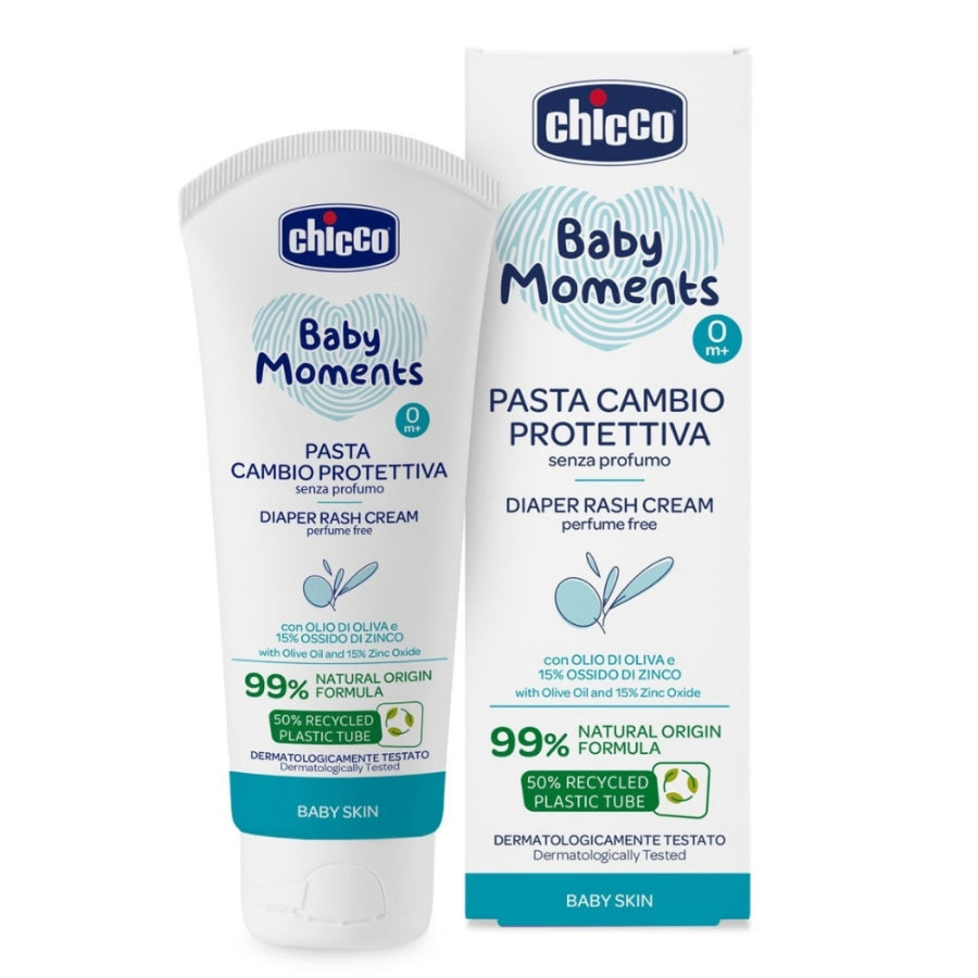Chicco Baby Moments Natural Diaper Cream for Sensitive Skin 100ml