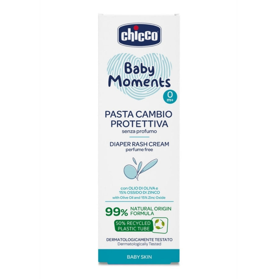 Chicco Baby Moments Natural Diaper Cream for Sensitive Skin 100ml