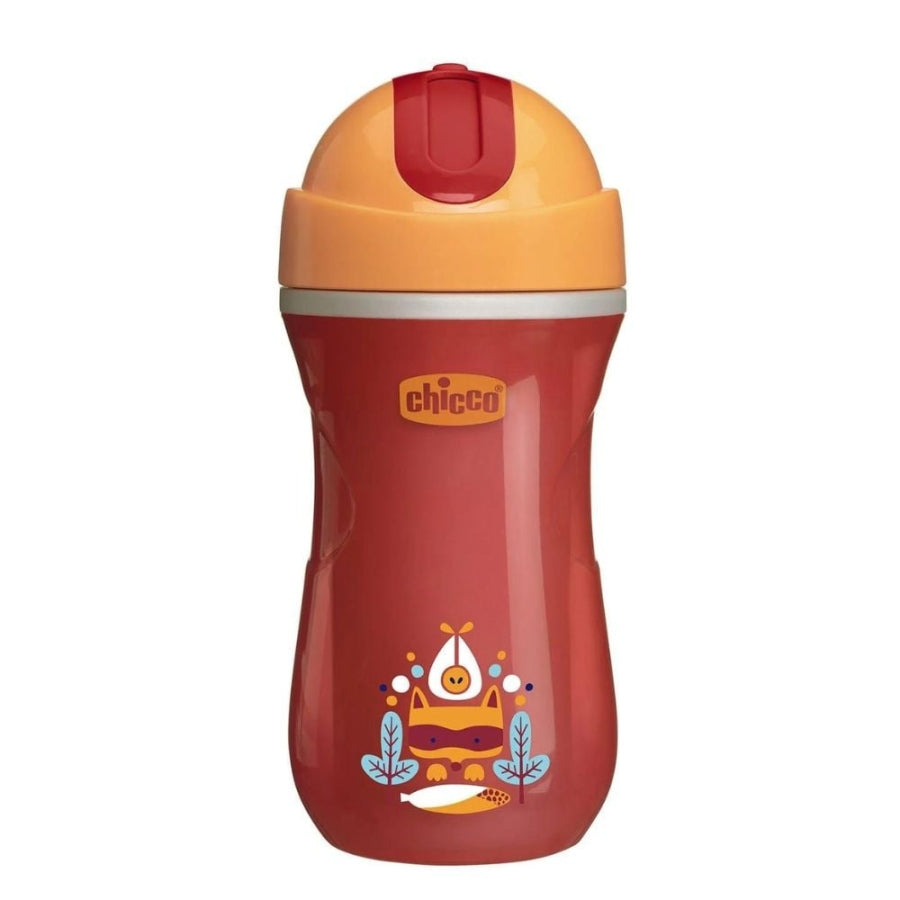 Chicco Insulated Sport Cup with Straw for 14+ Months Red
