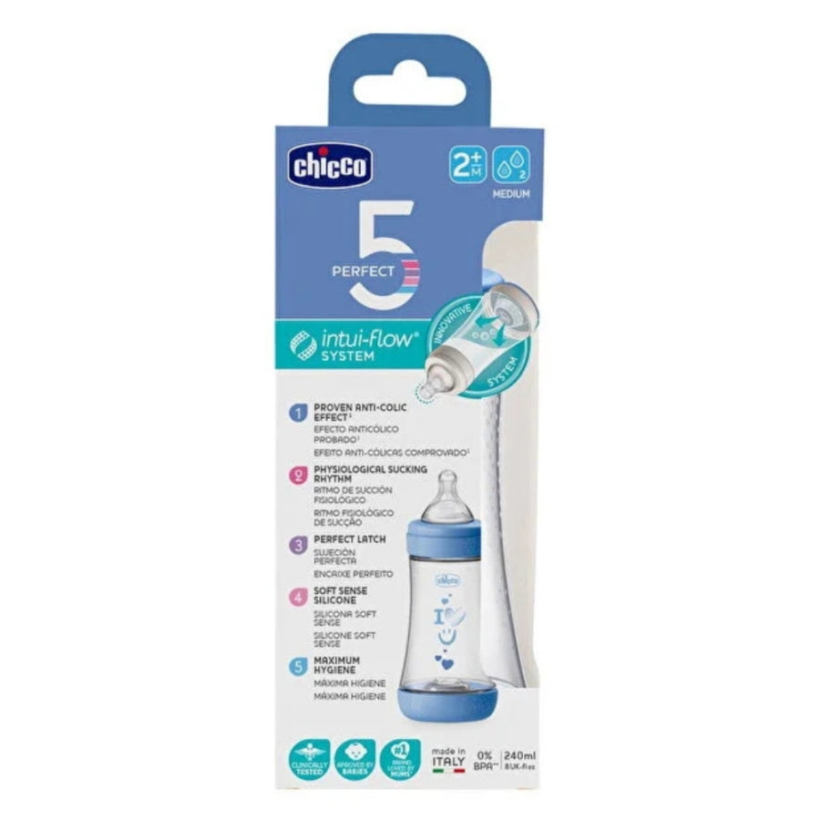 Chicco P5 Anti-Colic PP Baby Bottle Blue 240 ml