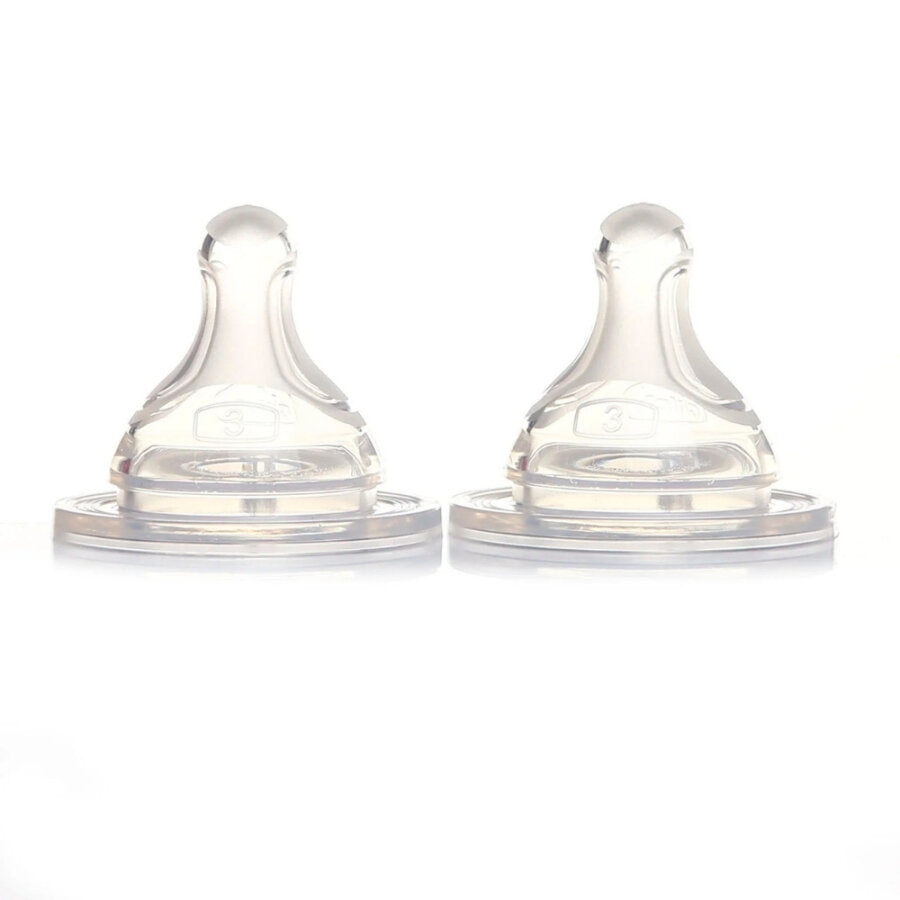 Chicco Physio Fast Flow Baby Bottle Nipples 4+ Months 2 Pack
