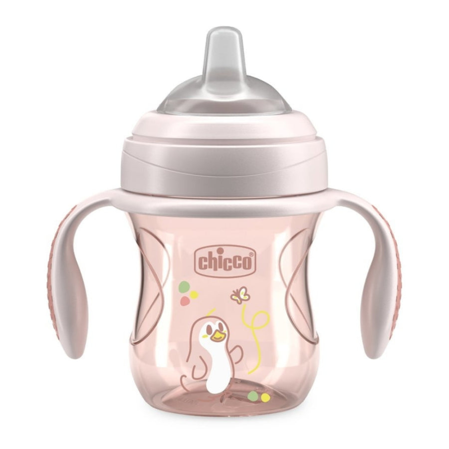 Chicco Soft Silicone Spout Transition Cup for Girls Pink 200ml